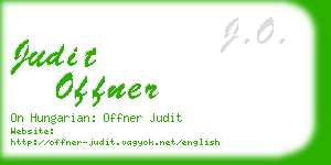 judit offner business card